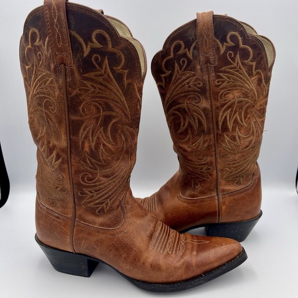 Ariat Other - Ariat 15728 Brown Leather Cowboy Western Boots 6.5B Women's
